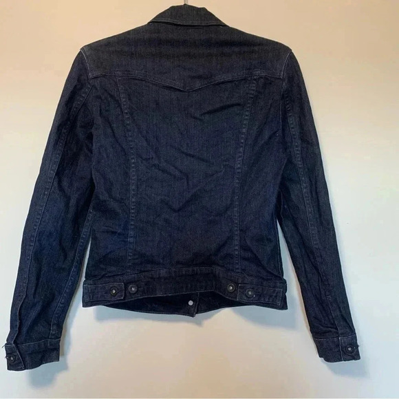Levi’s dark washed denim jean jacket - Picture 6 of 7